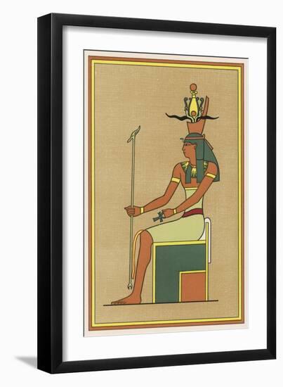 The Supreme Earth-God Whose Union with His Sister Nut Produced the Other Gods-E.a. Wallis Budge-Framed Art Print