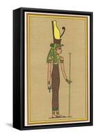 The Supreme Mother-God of Thebes and Consequently the Symbolic Mother the Pharaoh-E.a. Wallis Budge-Framed Stretched Canvas