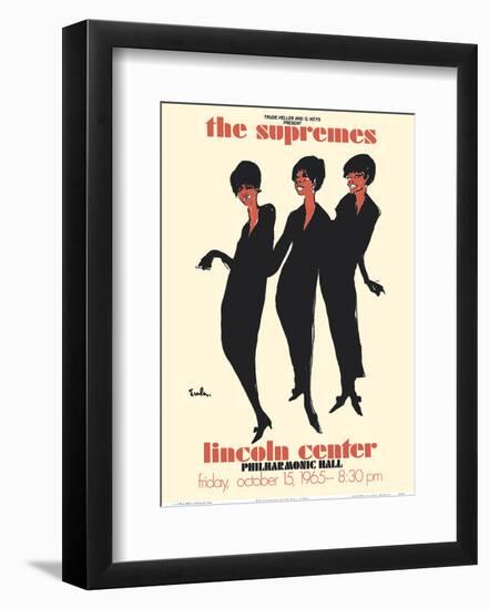 The Supremes - 1965 Lincoln Center, Philharmonic Hall Concert-Joe Eula-Framed Art Print