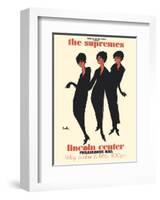 The Supremes - 1965 Lincoln Center, Philharmonic Hall Concert-Joe Eula-Framed Art Print