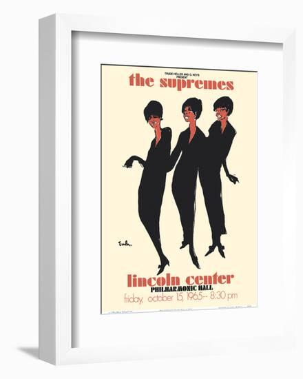 The Supremes - 1965 Lincoln Center, Philharmonic Hall Concert-Joe Eula-Framed Art Print