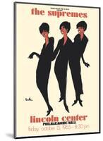 The Supremes - 1965 Lincoln Center, Philharmonic Hall Concert-Joe Eula-Mounted Art Print