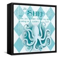 The Surf Border-Andi Metz-Framed Stretched Canvas