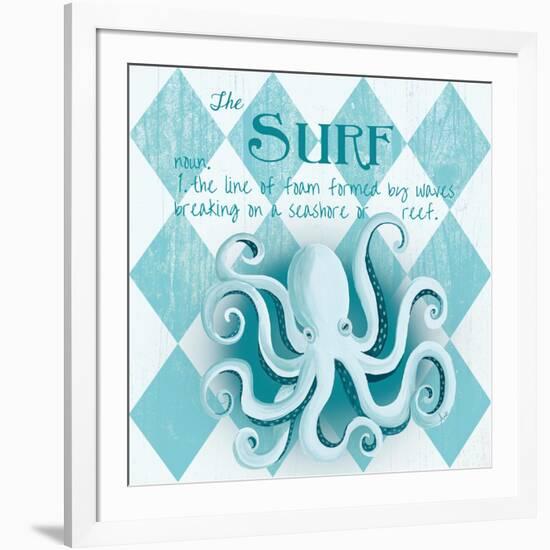 The Surf Border-Andi Metz-Framed Art Print