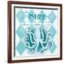 The Surf Border-Andi Metz-Framed Art Print