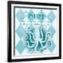 The Surf Border-Andi Metz-Framed Art Print