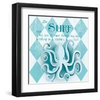 The Surf Border-Andi Metz-Framed Art Print