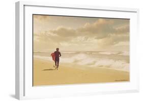 The Surfer-Carlos Casamayor-Framed Art Print