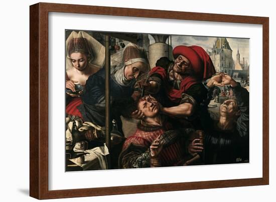 The Surgeon, 1550-1555-Jan Sanders van Hemessen-Framed Giclee Print