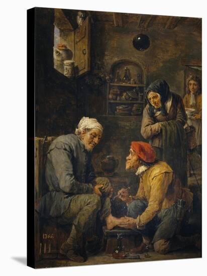 The Surgeon, 1630-1640-David Teniers the Younger-Stretched Canvas