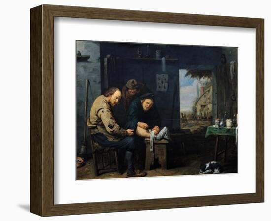 The Surgeon, 1638-David Ryckaert III-Framed Giclee Print