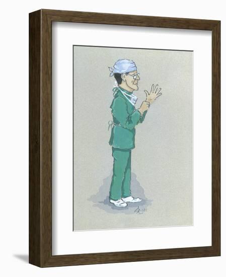 The Surgeon-Simon Dyer-Framed Premium Giclee Print