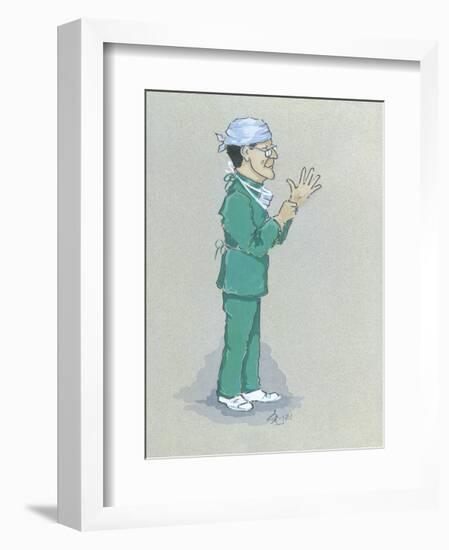 The Surgeon-Simon Dyer-Framed Premium Giclee Print