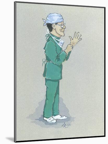 The Surgeon-Simon Dyer-Mounted Premium Giclee Print