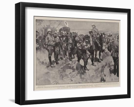 The Surrender at Paardeberg, Marshalling the Prisoners-Frank Craig-Framed Giclee Print