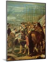 The Surrender of Breda, 1625, c.1635 (Detail)-Diego Velazquez-Mounted Premium Giclee Print