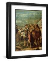 The Surrender of Breda, 1625, c.1635 (Detail)-Diego Velazquez-Framed Giclee Print