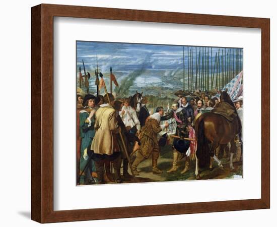 The Surrender of Breda, 1625, circa 1635-Diego Velazquez-Framed Giclee Print