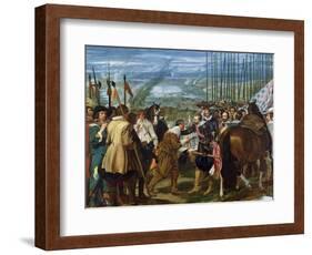 The Surrender of Breda, 1625, circa 1635-Diego Velazquez-Framed Giclee Print