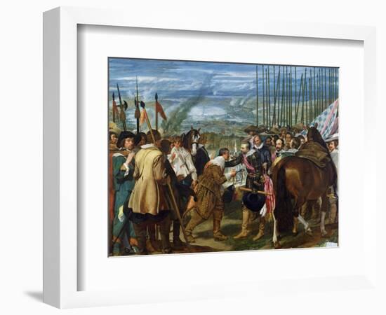 The Surrender of Breda, 1625, circa 1635-Diego Velazquez-Framed Giclee Print