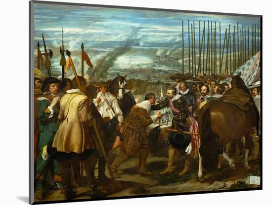 The Surrender of Breda, June 2, 1625, During the Dutch War of Independence-Diego Velazquez-Mounted Giclee Print
