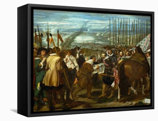 The Surrender of Breda, June 2, 1625, During the Dutch War of Independence-Diego Velazquez-Framed Stretched Canvas