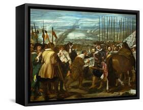 The Surrender of Breda, June 2, 1625, During the Dutch War of Independence-Diego Velazquez-Framed Stretched Canvas