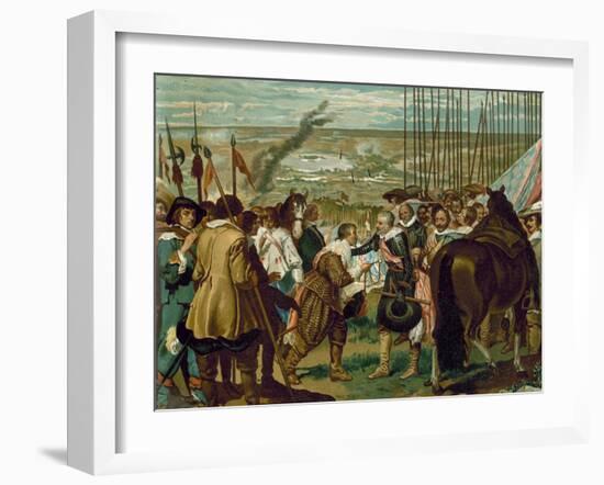 The Surrender of Breda, Netherlands, 1625-Diego Velazquez-Framed Giclee Print