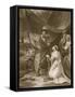 The Surrender of Calais, Engraved by A. Smith-Robert Smirke-Framed Stretched Canvas