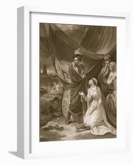 The Surrender of Calais, Engraved by A. Smith-Robert Smirke-Framed Giclee Print