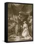 The Surrender of Calais, Engraved by A. Smith-Robert Smirke-Framed Stretched Canvas