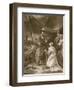 The Surrender of Calais, Engraved by A. Smith-Robert Smirke-Framed Premium Giclee Print