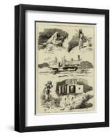 The Surrender of Candahar, Sketches on the Proposed State Railway, Now Abandoned-null-Framed Premium Giclee Print