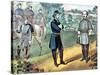 The Surrender of Confederate Forces in North Carolina, American Civil War, 1865-Currier & Ives-Stretched Canvas