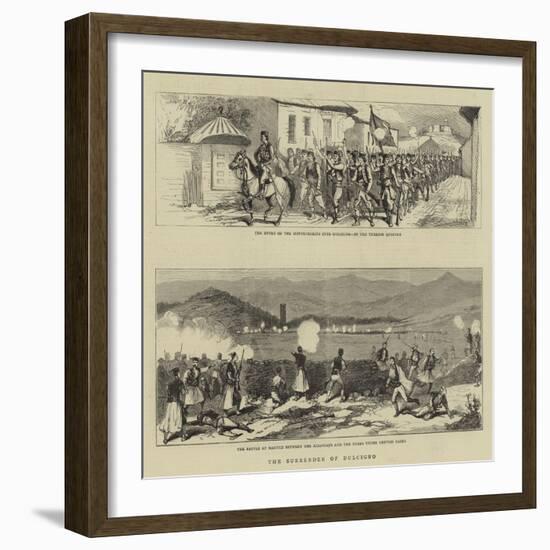 The Surrender of Dulcigno-null-Framed Giclee Print