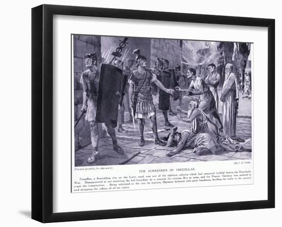 The Surrender of Fregellae-John Harris Valda-Framed Giclee Print