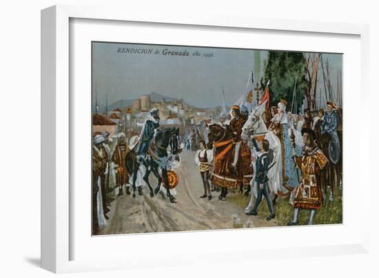 The Surrender of Granada, 1492-null-Framed Giclee Print