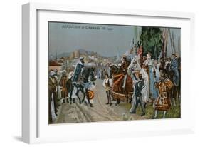 The Surrender of Granada, 1492-null-Framed Giclee Print