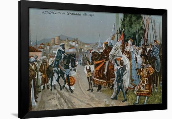 The Surrender of Granada, 1492-null-Framed Giclee Print