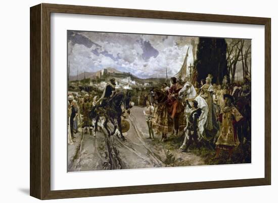 The Surrender of Granada in 1492-Francisco Pradilla Y Ortiz-Framed Giclee Print