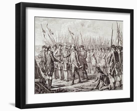 The Surrender of Lord Cornwallis at Yorktown, in 1781-null-Framed Giclee Print