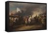 The Surrender of Lord Cornwallis at Yorktown, October 19, 1781, 1787-C.1828-John Trumbull-Framed Stretched Canvas