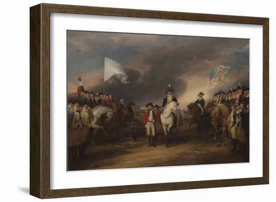 The Surrender of Lord Cornwallis at Yorktown, October 19, 1781, 1787-C.1828-John Trumbull-Framed Giclee Print