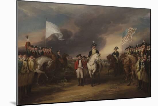 The Surrender of Lord Cornwallis at Yorktown, October 19, 1781, 1787-C.1828-John Trumbull-Mounted Giclee Print