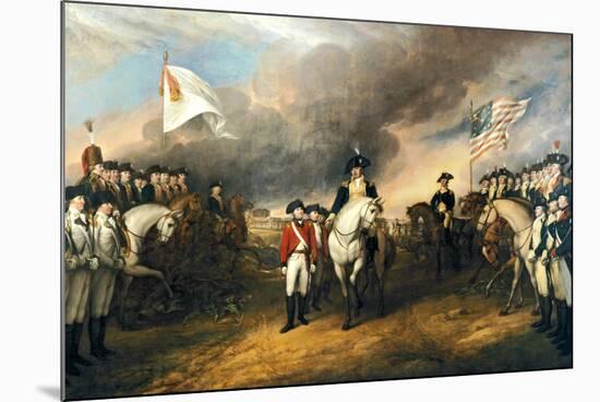 The Surrender of Lord Cornwallis Historical-null-Mounted Art Print