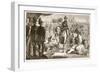 The Surrender of Moolraj, Illustration from 'Cassell's Illustrated History of England'-English School-Framed Giclee Print