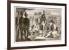 The Surrender of Moolraj, Illustration from 'Cassell's Illustrated History of England'-English School-Framed Giclee Print