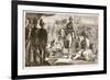 The Surrender of Moolraj, Illustration from 'Cassell's Illustrated History of England'-English School-Framed Giclee Print