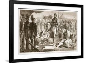 The Surrender of Moolraj, Illustration from 'Cassell's Illustrated History of England'-English School-Framed Giclee Print