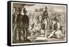 The Surrender of Moolraj, Illustration from 'Cassell's Illustrated History of England'-English School-Framed Stretched Canvas